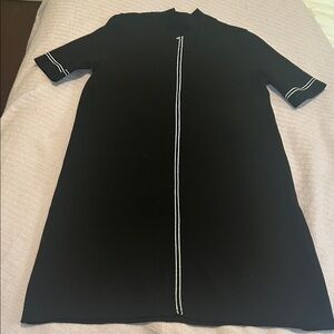 Zara Elegant Black Top with White Tag